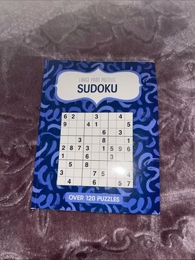 Sudoku Puzzle Book - Blue Large Print
